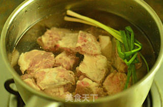 豆角炖排骨的做法步骤:3