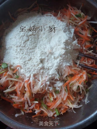 三丝丸子的做法步骤:3