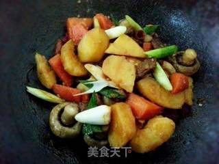 鲜蔬牛腩的做法步骤:4
