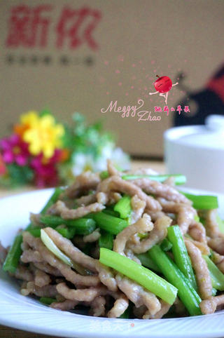 芹菜肉丝的做法步骤:14