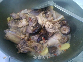 美容养颜红酒香菇炖鸡的做法步骤:6