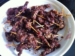 牙签牛肉的做法步骤:6