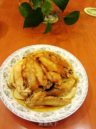 茨菰扣鸡肉的做法步骤:14