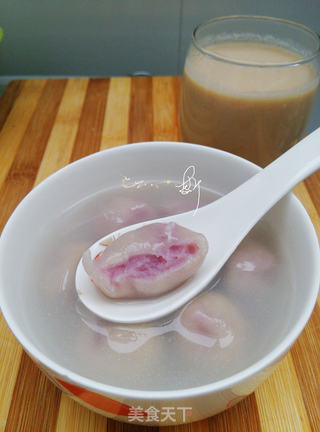 水晶紫薯汤圆的做法步骤:16