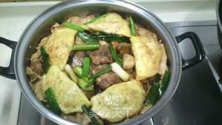 干锅蛋饺排骨。的做法步骤:13