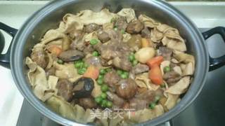 干锅蛋饺排骨。的做法步骤:11
