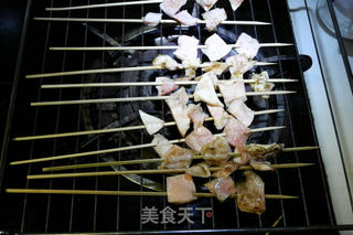 烤牛心管的做法步骤:5