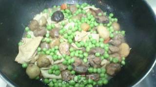 干锅蛋饺排骨。的做法步骤:10