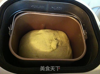 菜汁面包的做法步骤:4