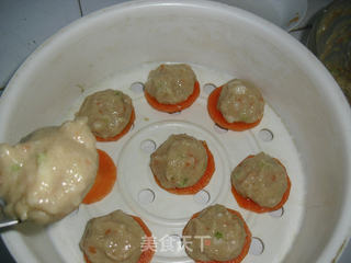 鸡肉蔬菜丸子的做法步骤:7