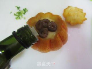 金瓜海参蛋羹的做法步骤:11