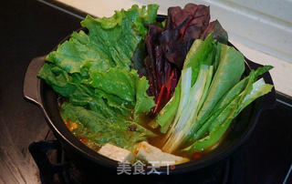 鲜蔬豆腐麻辣烫火锅的做法步骤:12