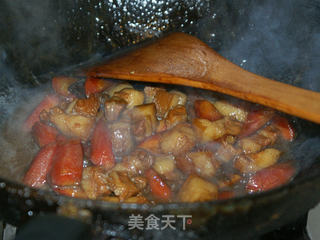 胡萝卜烧肉的做法步骤:7