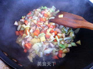 香菇胡萝卜焖米饭的做法步骤:7