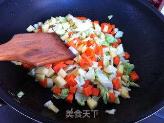 香菇胡萝卜焖米饭的做法步骤:5