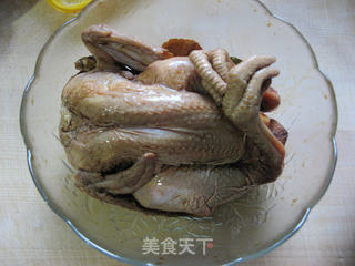 空气炸锅烤全鸡的做法步骤:4