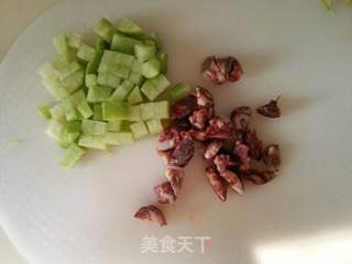 香辣腊肉萝卜饭的做法步骤：2