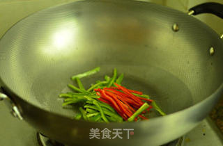 青椒肉丝的做法步骤:6