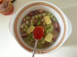 香辣腊肉萝卜饭的做法步骤:4
