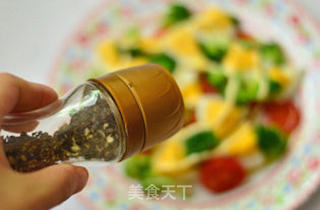 鸡蛋彩蔬沙拉的做法步骤：9