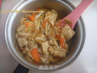 白菜炖豆腐的做法步骤:12