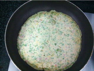 芹香泡菜饼的做法步骤:7