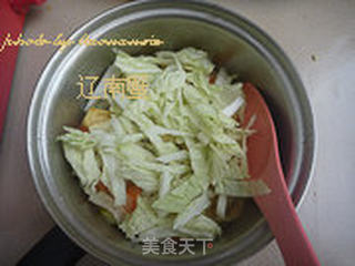 白菜炖豆腐的做法步骤:9