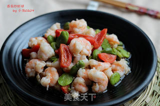 番茄炒虾球的做法步骤:9