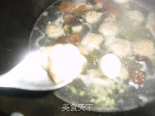 三鲜鸡丸羹的做法步骤:5