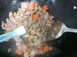 西兰花肉片煲的做法步骤:14