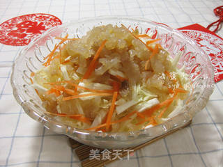 海蜇头拌白菜的做法步骤:14