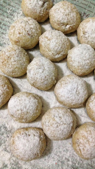 核桃雪球饼的做法步骤:9