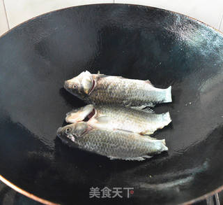 枸杞叶鲫鱼汤的做法步骤:3