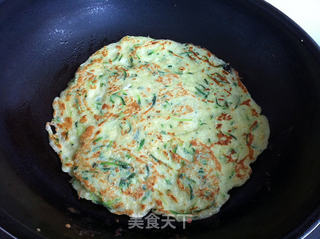 西葫芦鸡蛋饼的做法步骤:7
