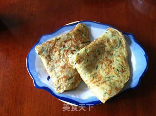 西葫芦鸡蛋饼的做法步骤:8