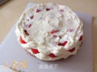 最美的情书--草莓裸蛋糕的做法步骤:9