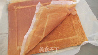 咖啡风味树桩造型蛋糕卷的做法步骤:13