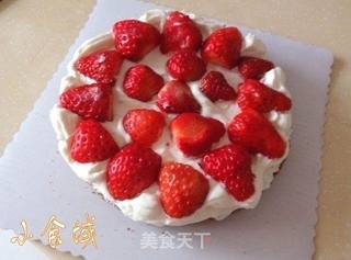 最美的情书--草莓裸蛋糕的做法步骤:8