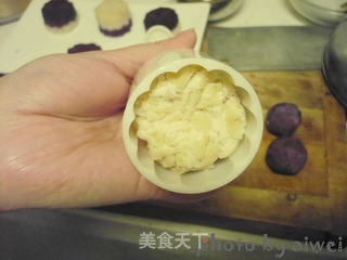 山药紫薯糕的做法步骤:10