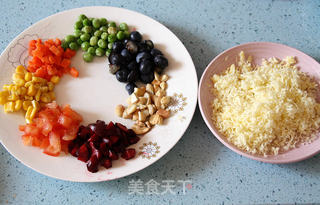 【迷你薄底彩虹pizza】:年夜饭上的美丽彩虹的做法步骤:12