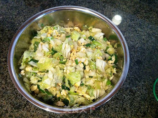 白菜豆腐全麦面蒸包的做法步骤:6