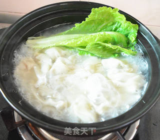 生菜虾皮云吞的做法步骤:7