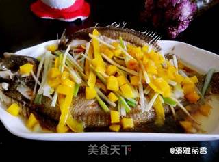 清蒸黄金碟鱼的做法步骤:6