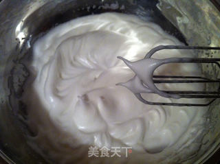 绿豆酸奶戚风蛋糕的做法步骤:6