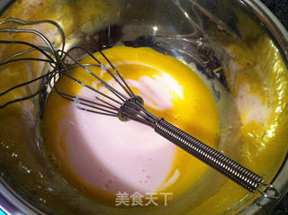 绿豆酸奶戚风蛋糕的做法步骤：3