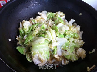 炝炒圆白菜的做法步骤:10