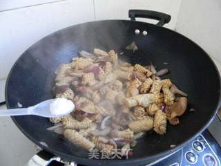 鲜炒鱿鱼卷的做法步骤:5