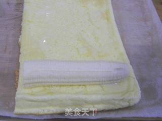 香蕉炼乳蛋糕卷的做法步骤:10