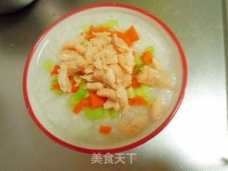 营养美味的三文鱼粥的做法步骤:7