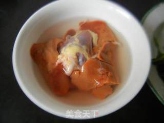 菠菜炒鸡肝的做法步骤：2